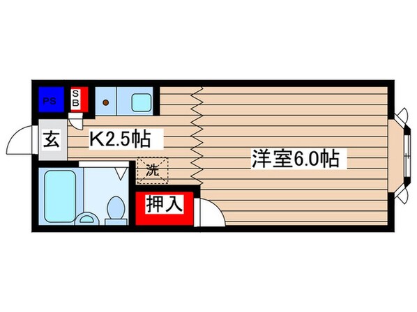 プランドール和光B棟の物件間取画像